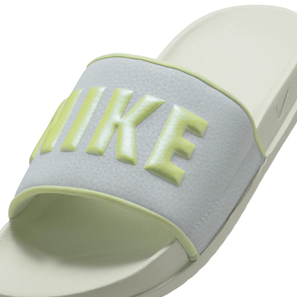 Offcourt Slides Women's :Light Silver | Barely Volt - Image 2