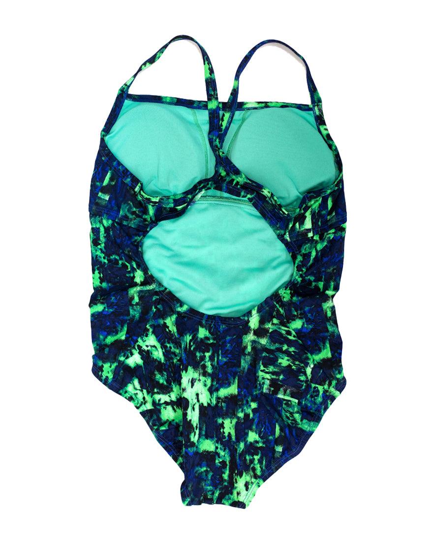 Women's 1Piece Swimsuit :Blue | Green - Image 2