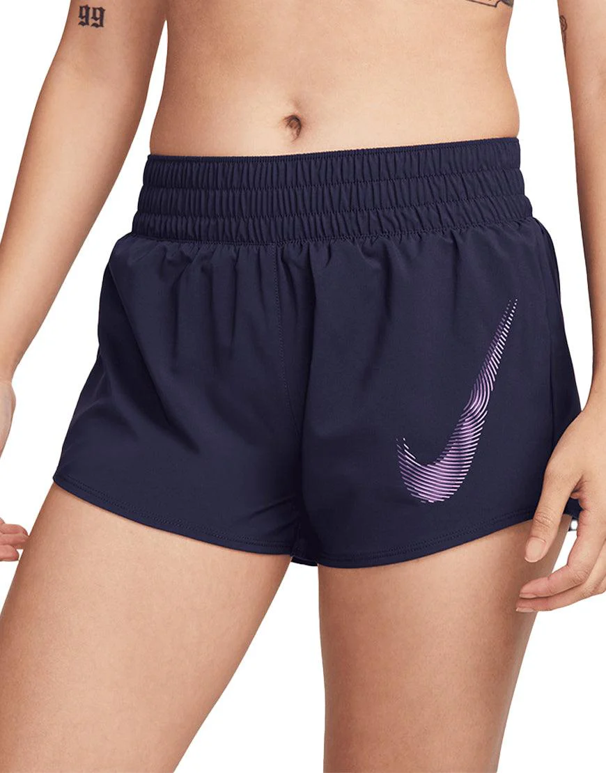 Women's DriFIT One Swoosh Running Shorts :Purple Ink