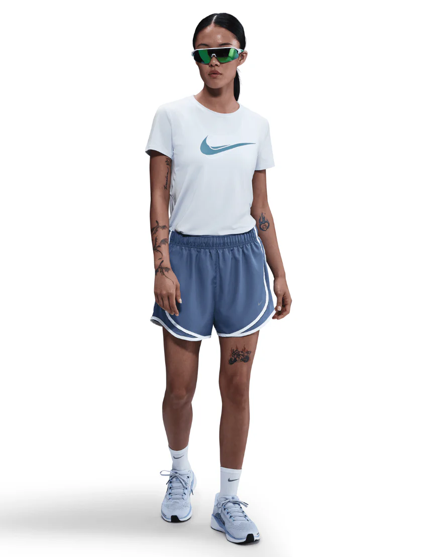 Women's One Swoosh Dri-FIT Short-Sleeve Running Top :Blue Tint