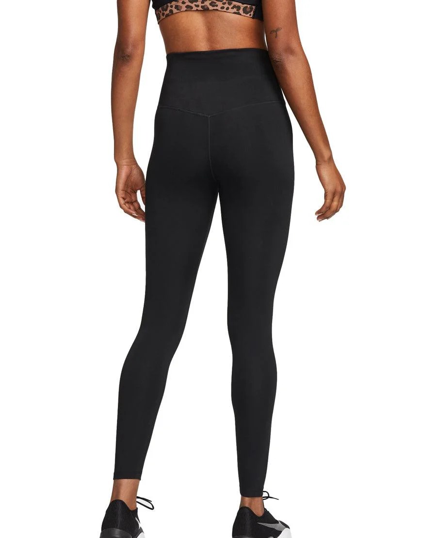 Women's One High Rise Leggings :Black - Image 2