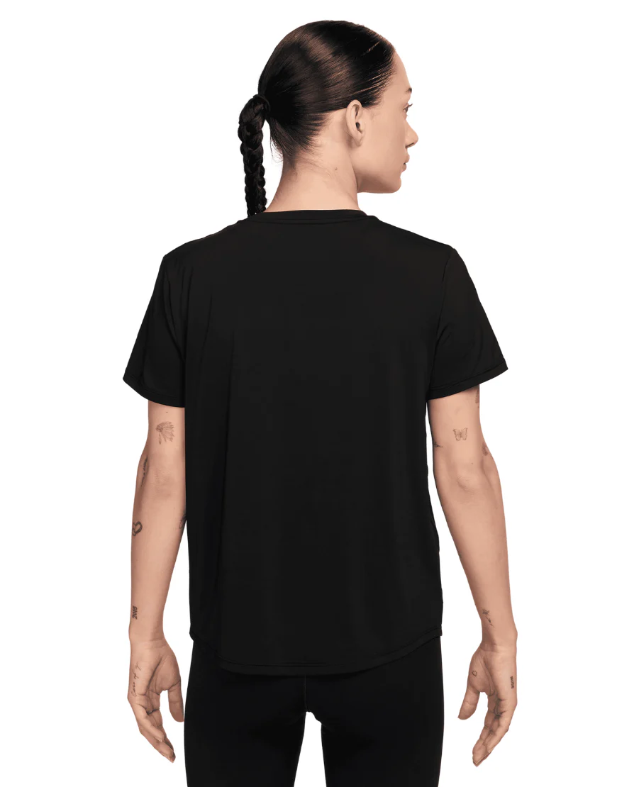 Women's One Swoosh Dri-FIT Short-Sleeve Tee :Black - Image 2