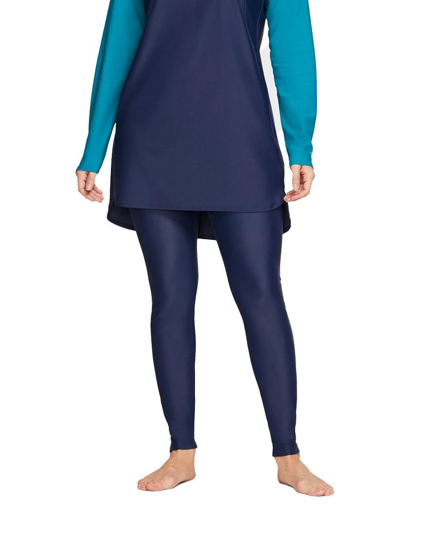 Women's Victory Essential Swim Leggings :Midnight Navy