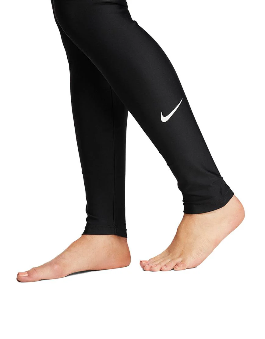 Women's Victory Essential Swim Leggings :Black - Image 2