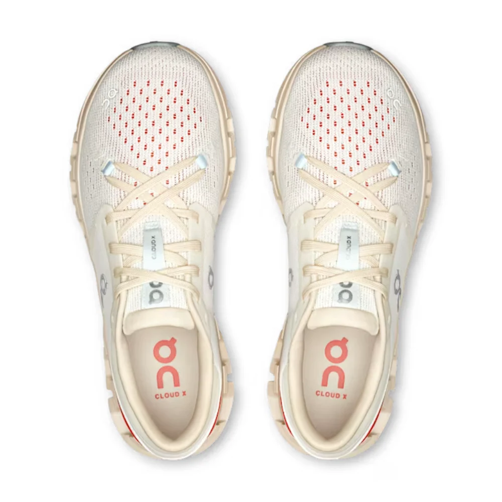Cloud X 4 Women's :Ivory | Salmon - Image 3