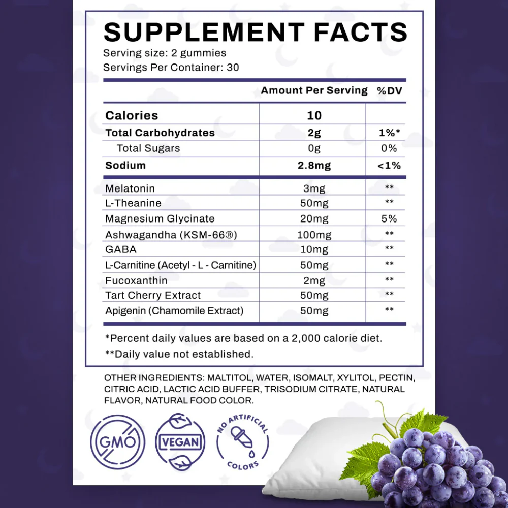 Opti-Sleep Gummies :Kyoho Grape - Image 5