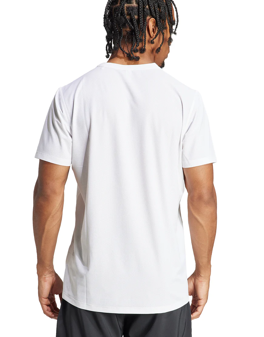 Men's Own The Run Tee :White - Image 3