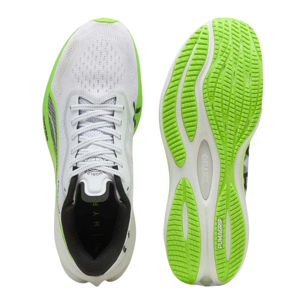 Hyrox Velocity Nitro 3 Men's :White | Green Glare - Image 6