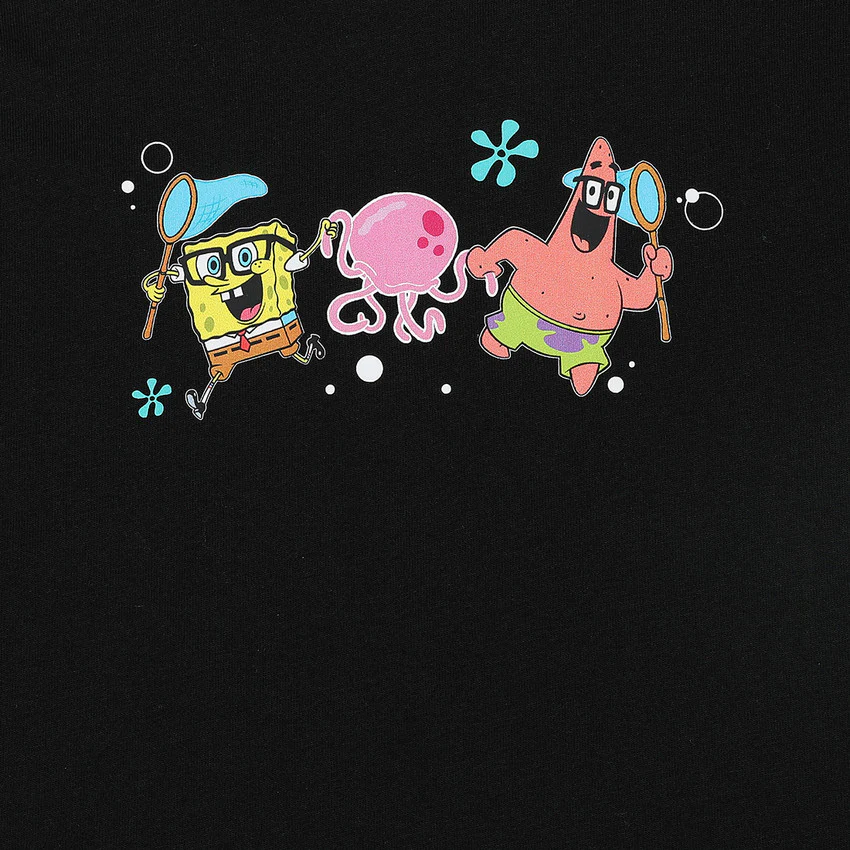 Kids' PUMA x SPONGEBOB Girls Tee: Black - Image 3