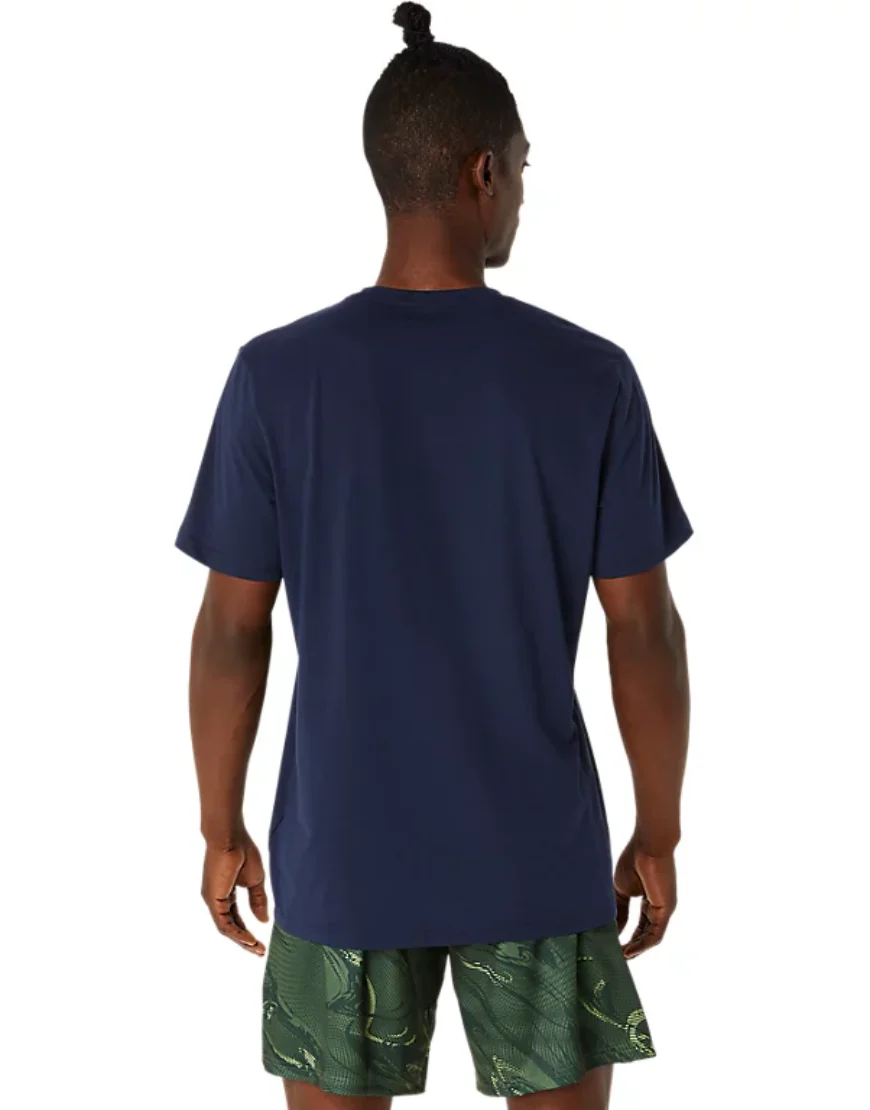 Men's Seasonal Graphic Tee :Navy Blue - Image 2