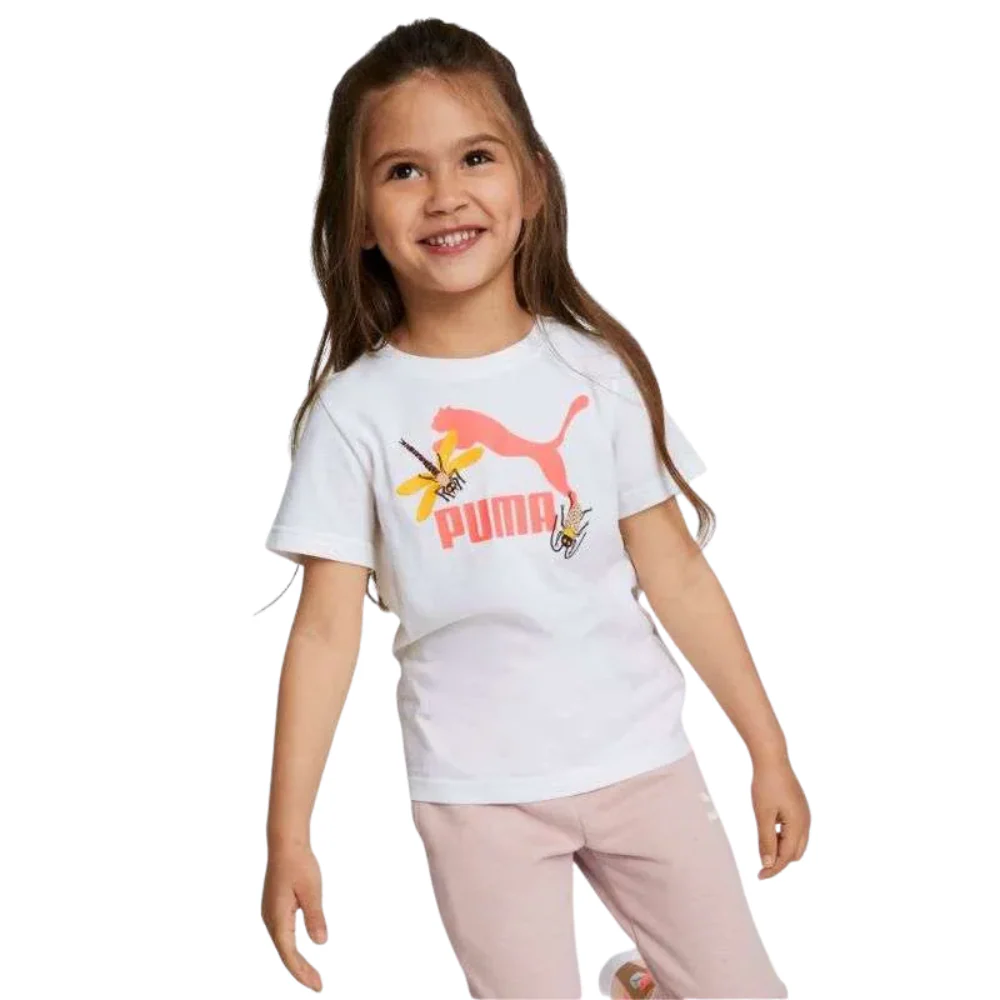 Kids' Small World Prime Tee: White - Image 3