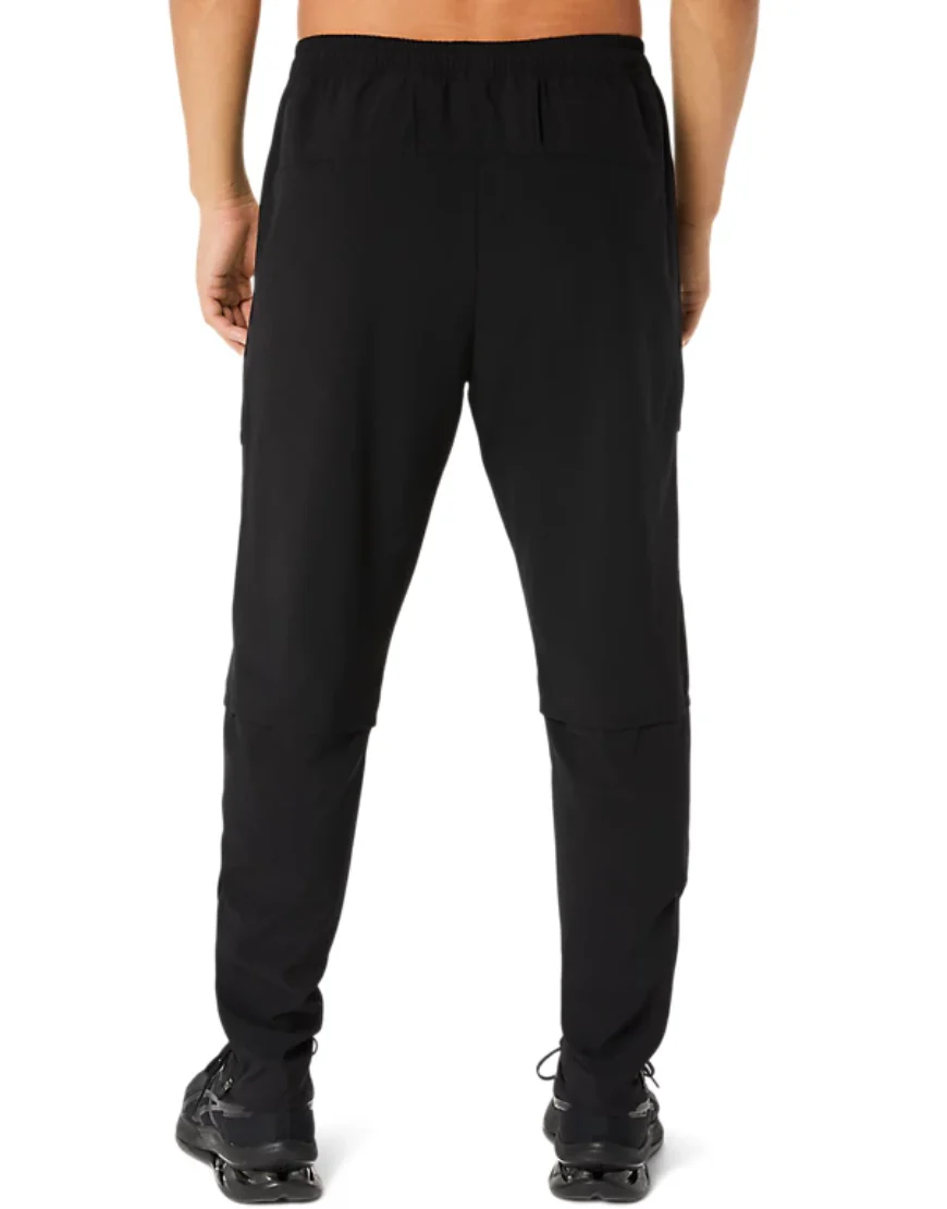 Men's Stretch Woven Zipper Pants :Black - Image 2