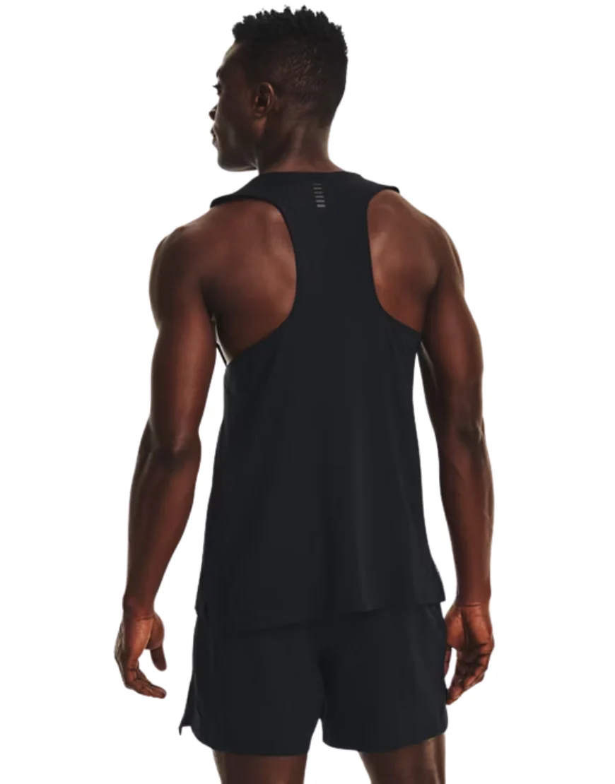 Men's Iso-Chill Laser Singlet :Black - Image 2