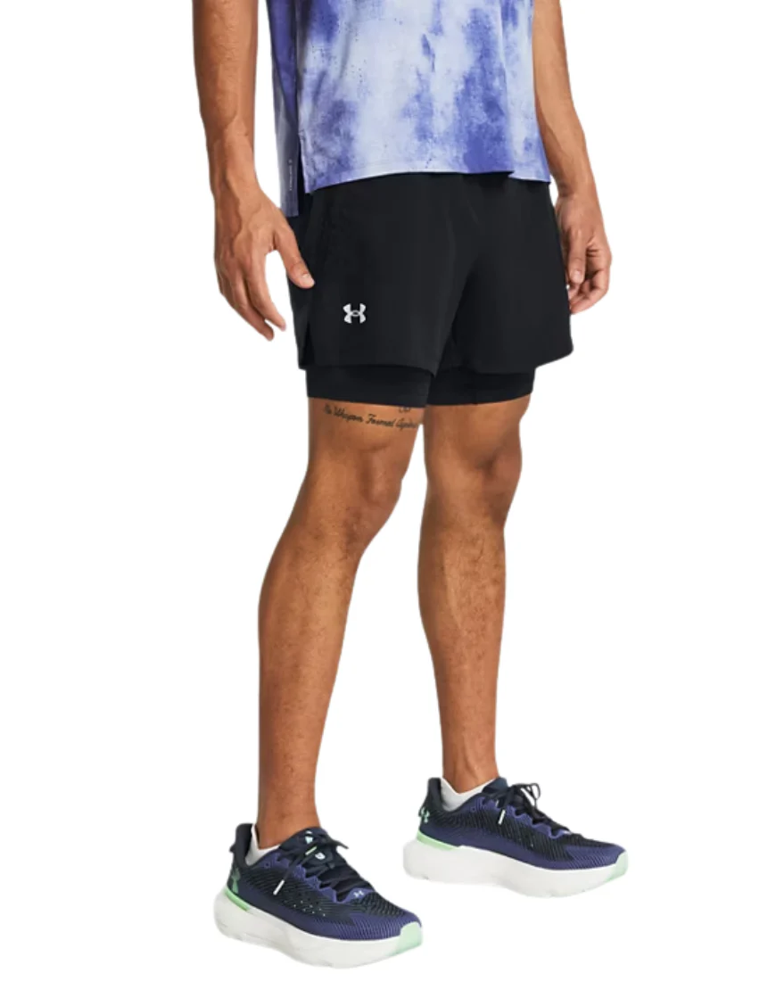 Men's Launch 5'' 2-In-1 Shorts :Black