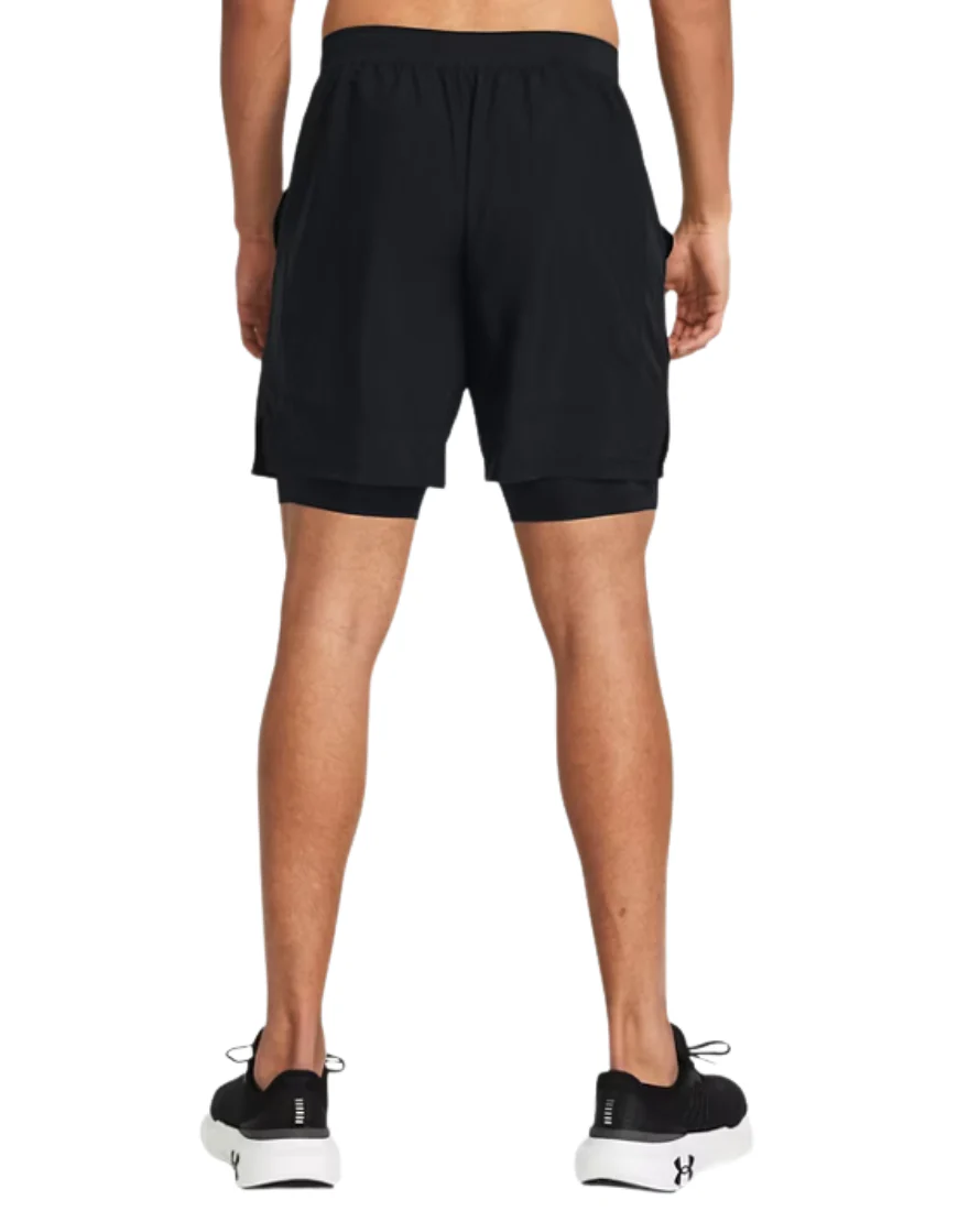 Men's Launch 7'' 2-In-1 Shorts :Black - Image 2