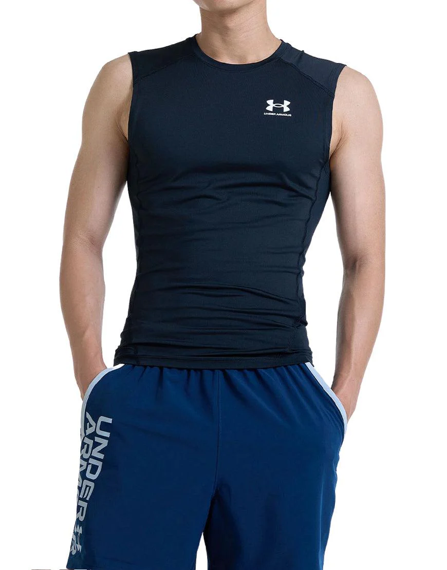 Men's HeatGear Sleeveless :Black