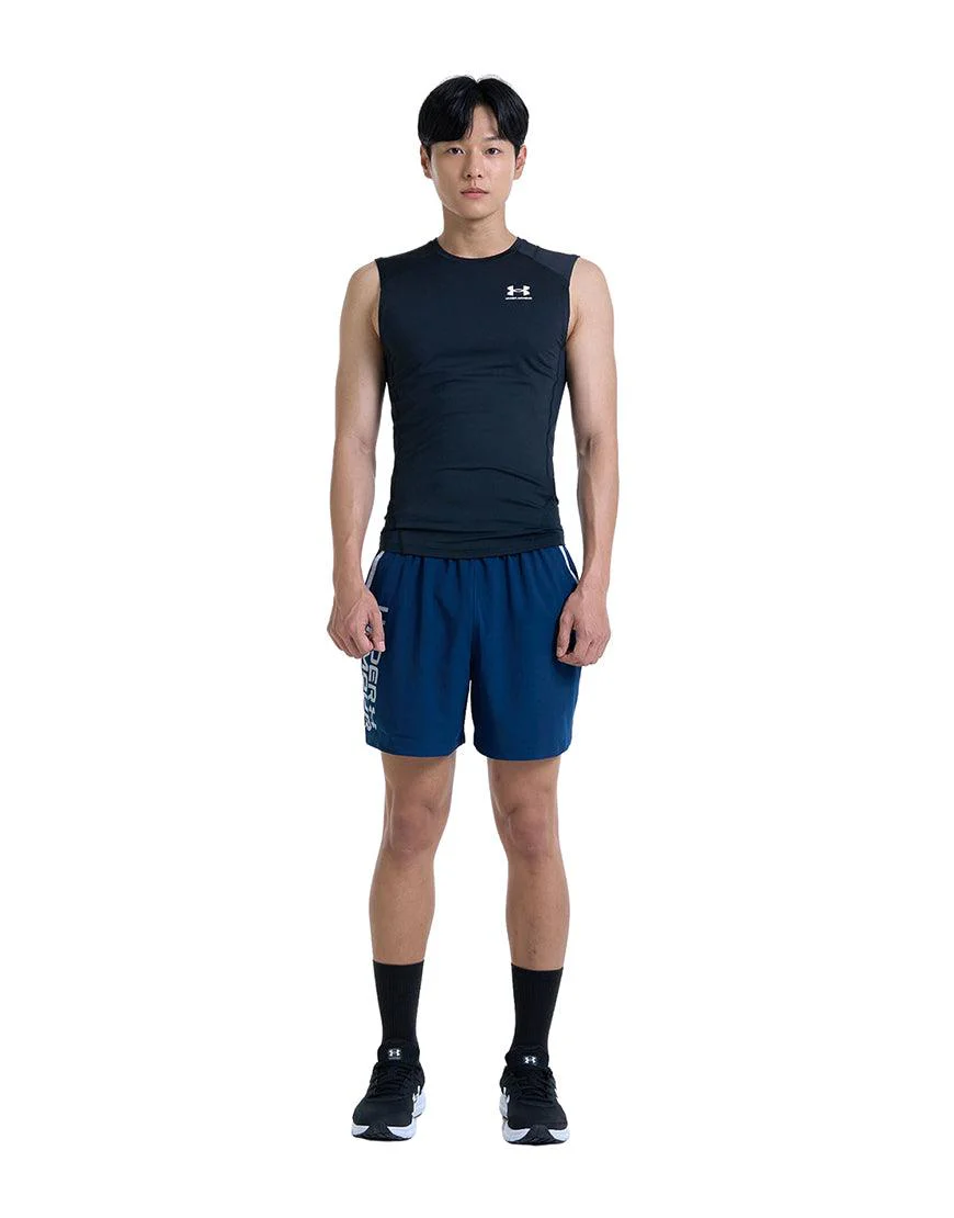 Men's HeatGear Sleeveless :Black - Image 2
