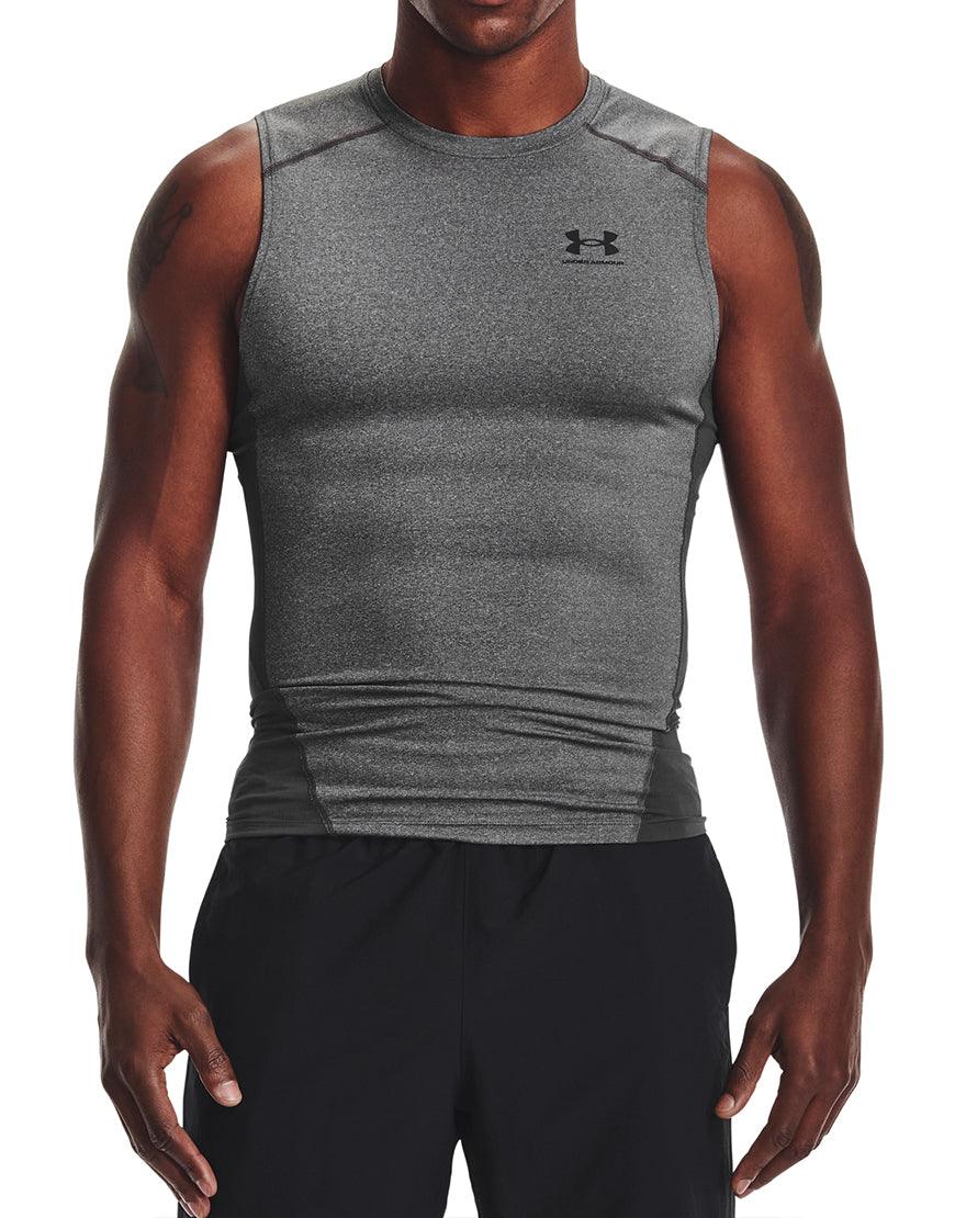Men's HeatGear Sleeveless :Carbon Heather