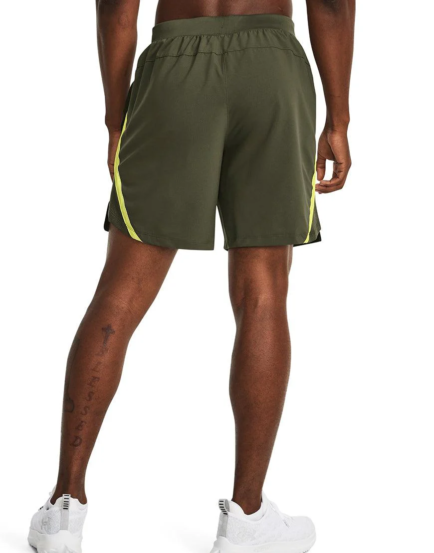 Men's Launch Run 7in Shorts :Marine OD Green - Image 3
