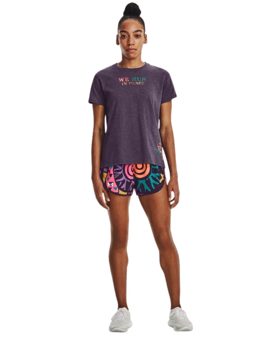 Women's Run In Peace Short Sleeve Tee :Black