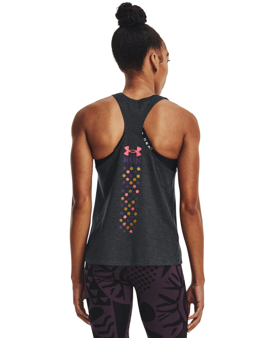 Women's Run In Peace Tank :Black - Image 2