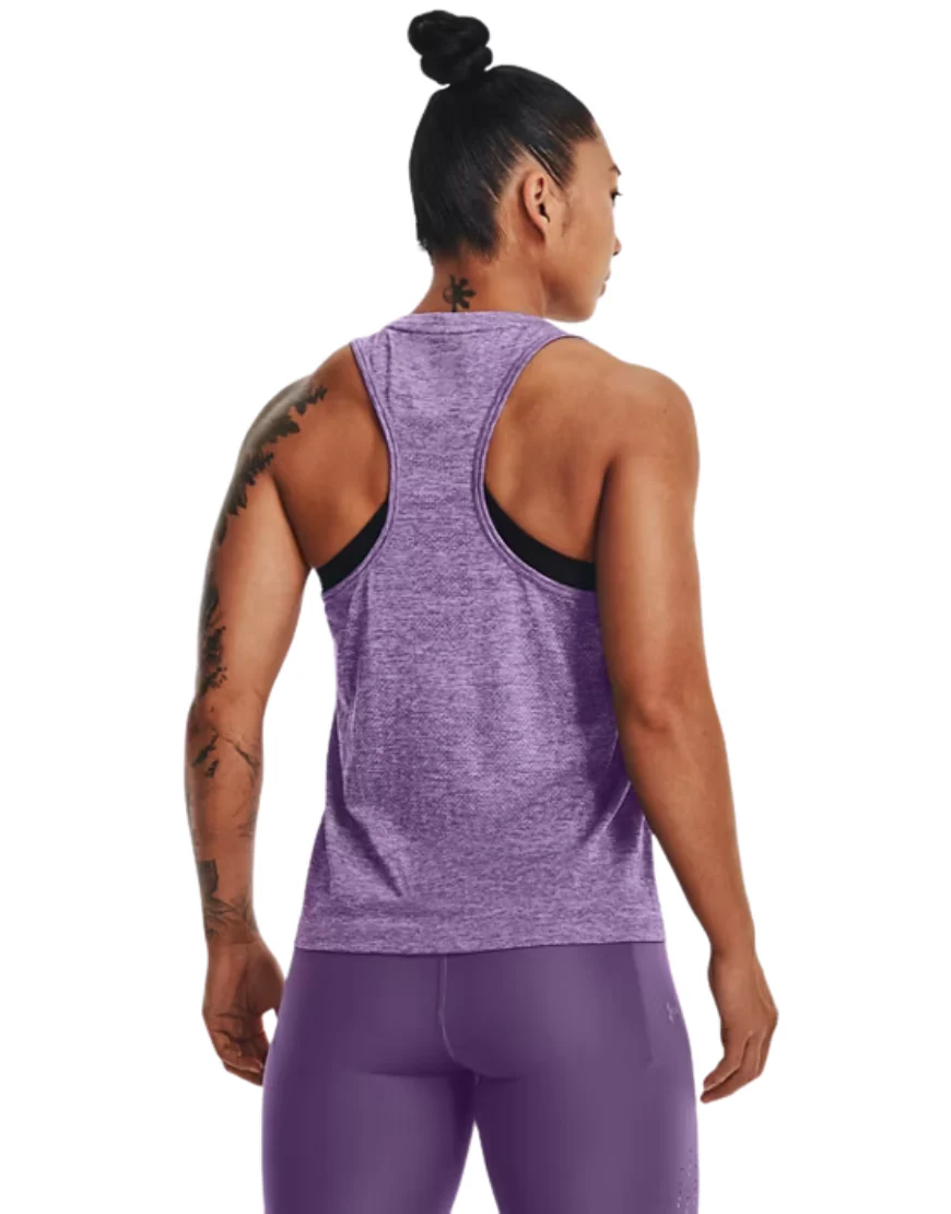 Women's Seamless Stride Singlet :Purple - Image 2