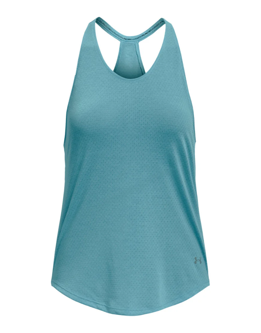 Women's Streaker Run Tank Top :Blue - Image 4