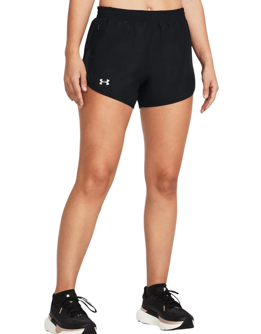 Women's Fly-By 3'' Shorts :Black - Image 2