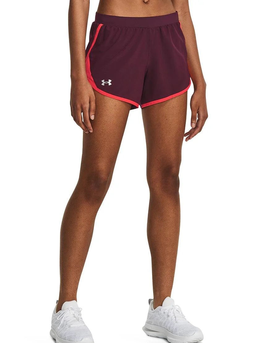 Women's Fly By 2.0 Shorts :Dark Maroon