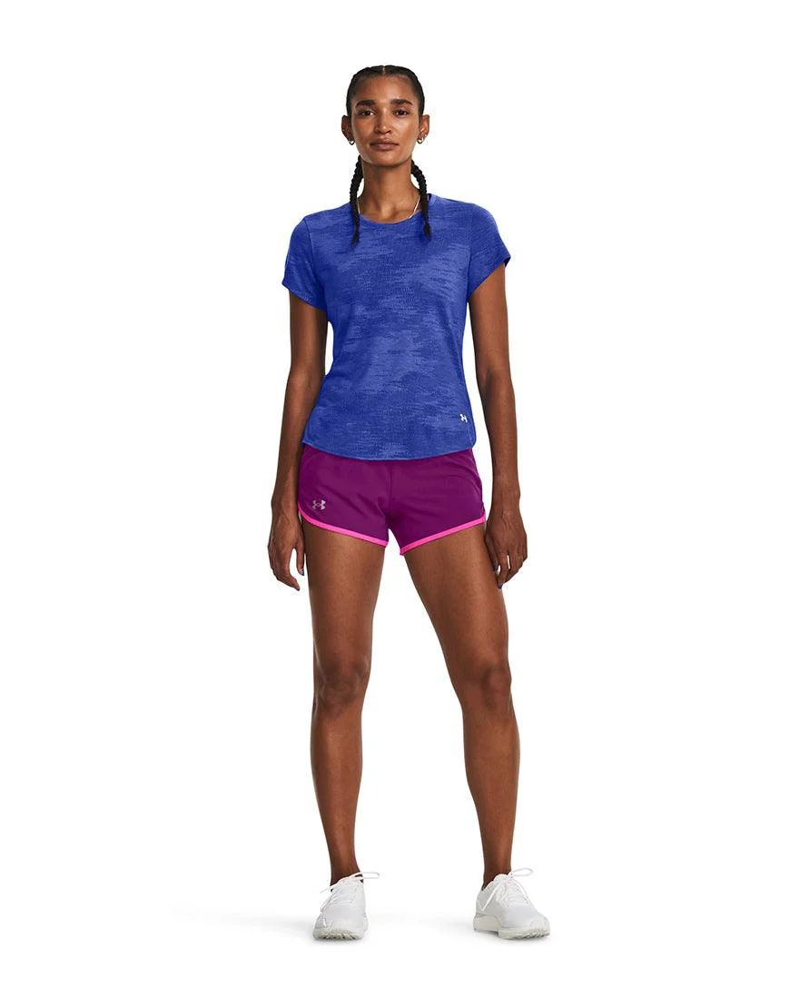 Women's Fly By 2.0 Shorts :Mystic Magenta - Image 2