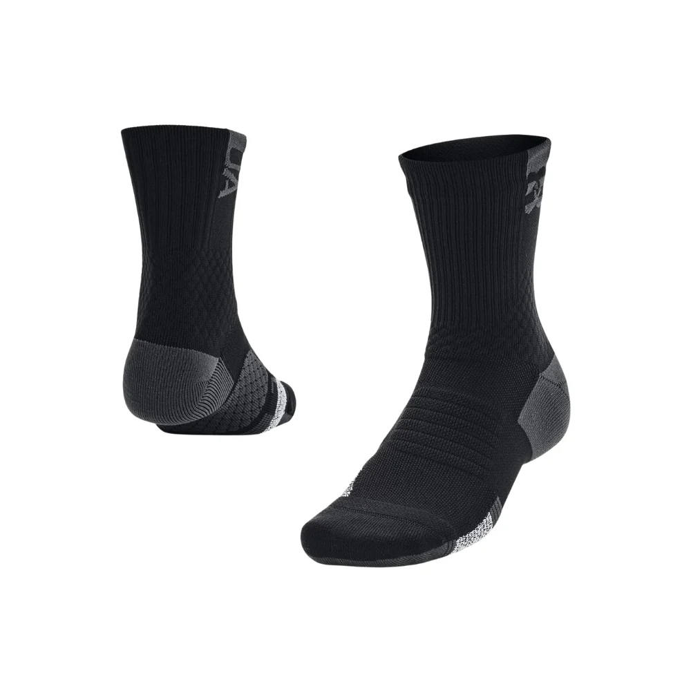 UA ArmourDry Playmaker Mid-Crew Socks (1 pair | 2 colours) - Image 2