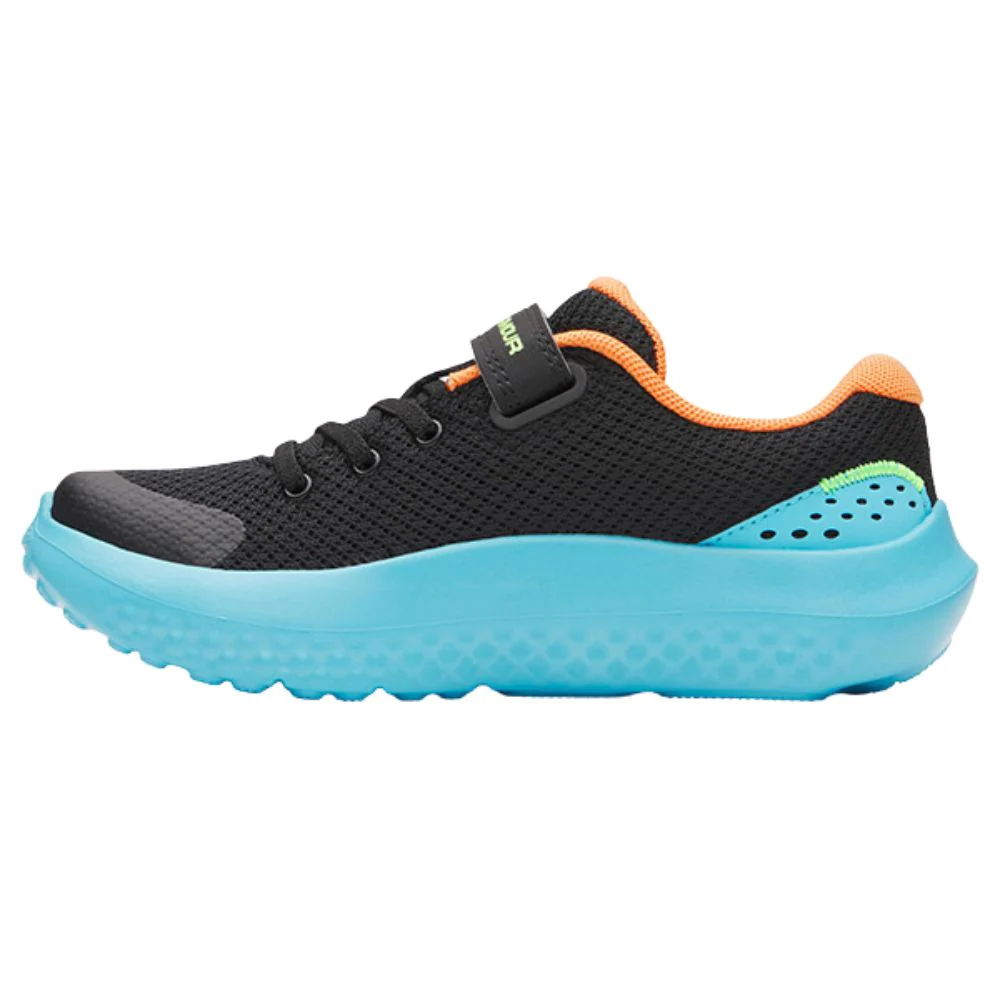 Boys Pre-School Surge 4 AC :Black | Blue Blur - Image 3
