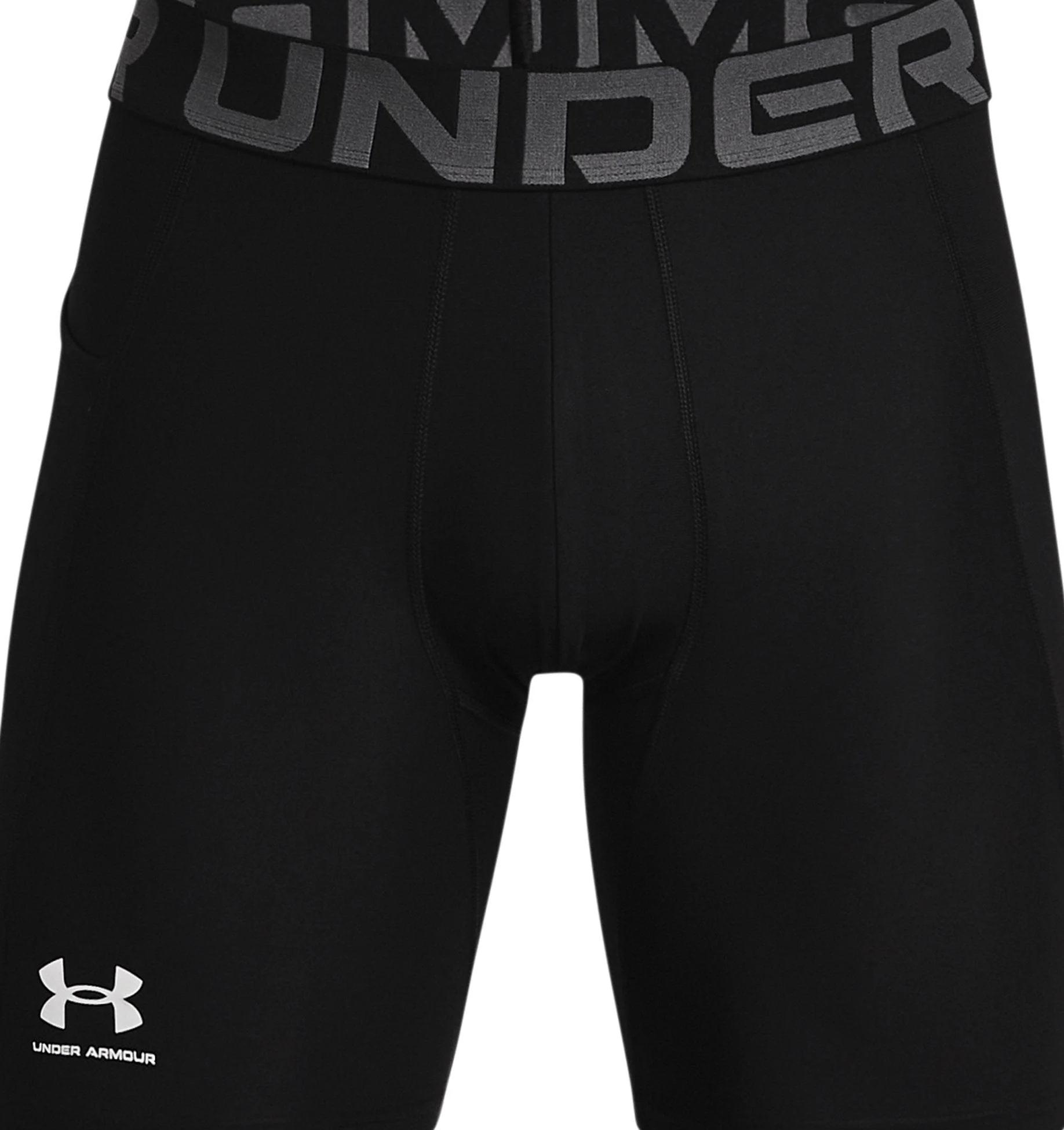 Men's HeatGear Armour Compression Shorts :Black - Image 4