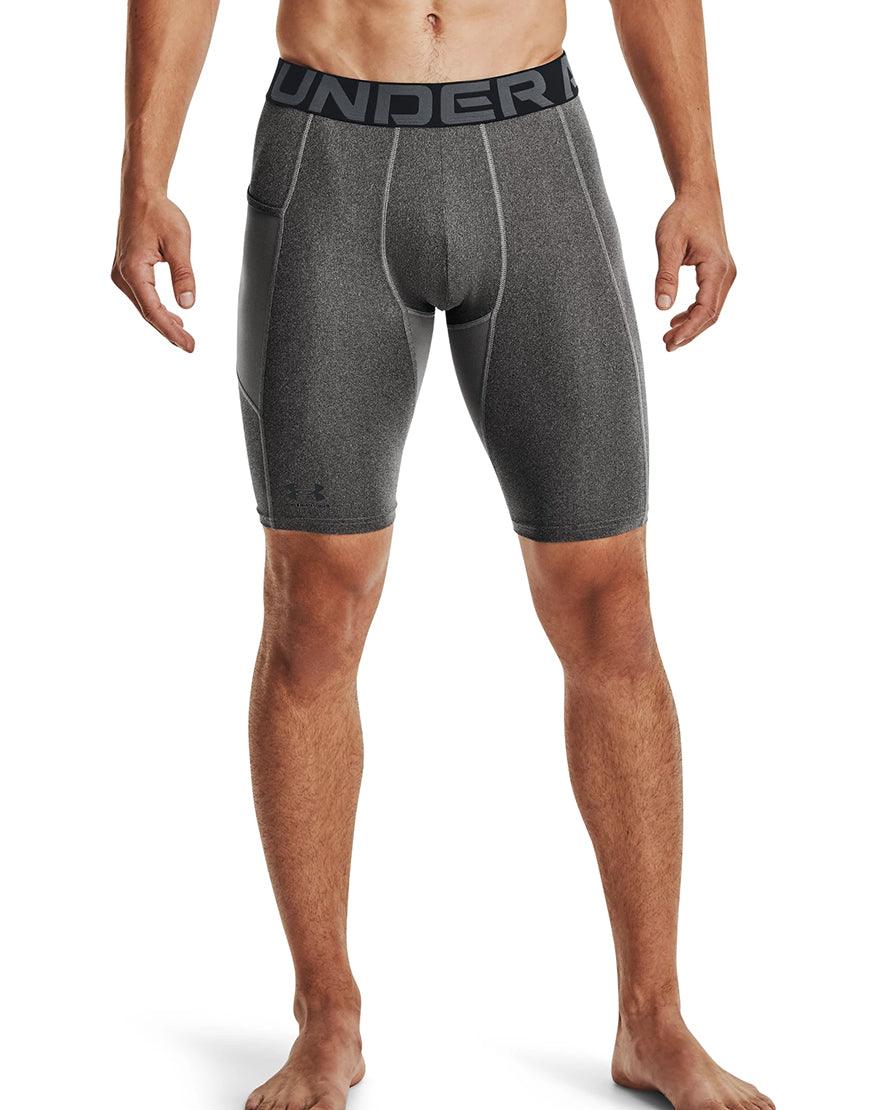 Men's HeatGear Pocket Long Shorts :Carbon Heather