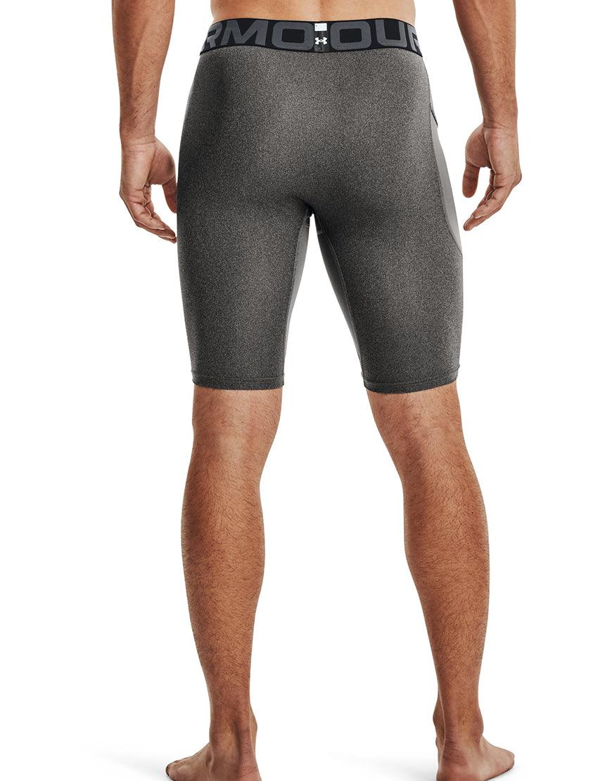 Men's HeatGear Pocket Long Shorts :Carbon Heather - Image 4