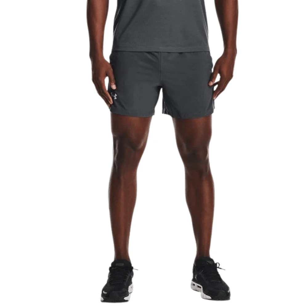 Men's Launch Run 5in Shorts :Pitch Gray | Black