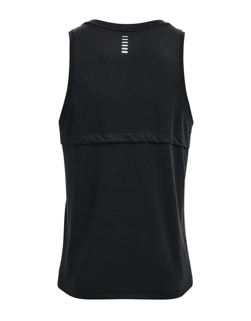Men's Streaker Run Singlet :Black - Image 3