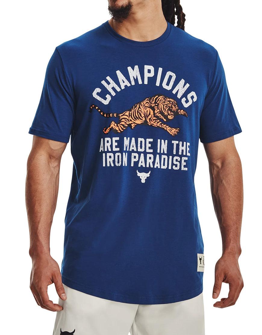 Men's Project Rock Champ Tee :Blue Mirage