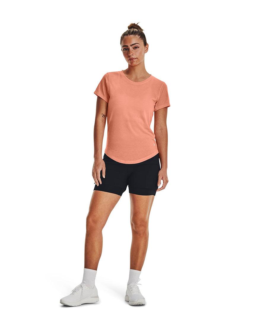 Women's Streaker Run Tee :Bubble Peach - Image 2