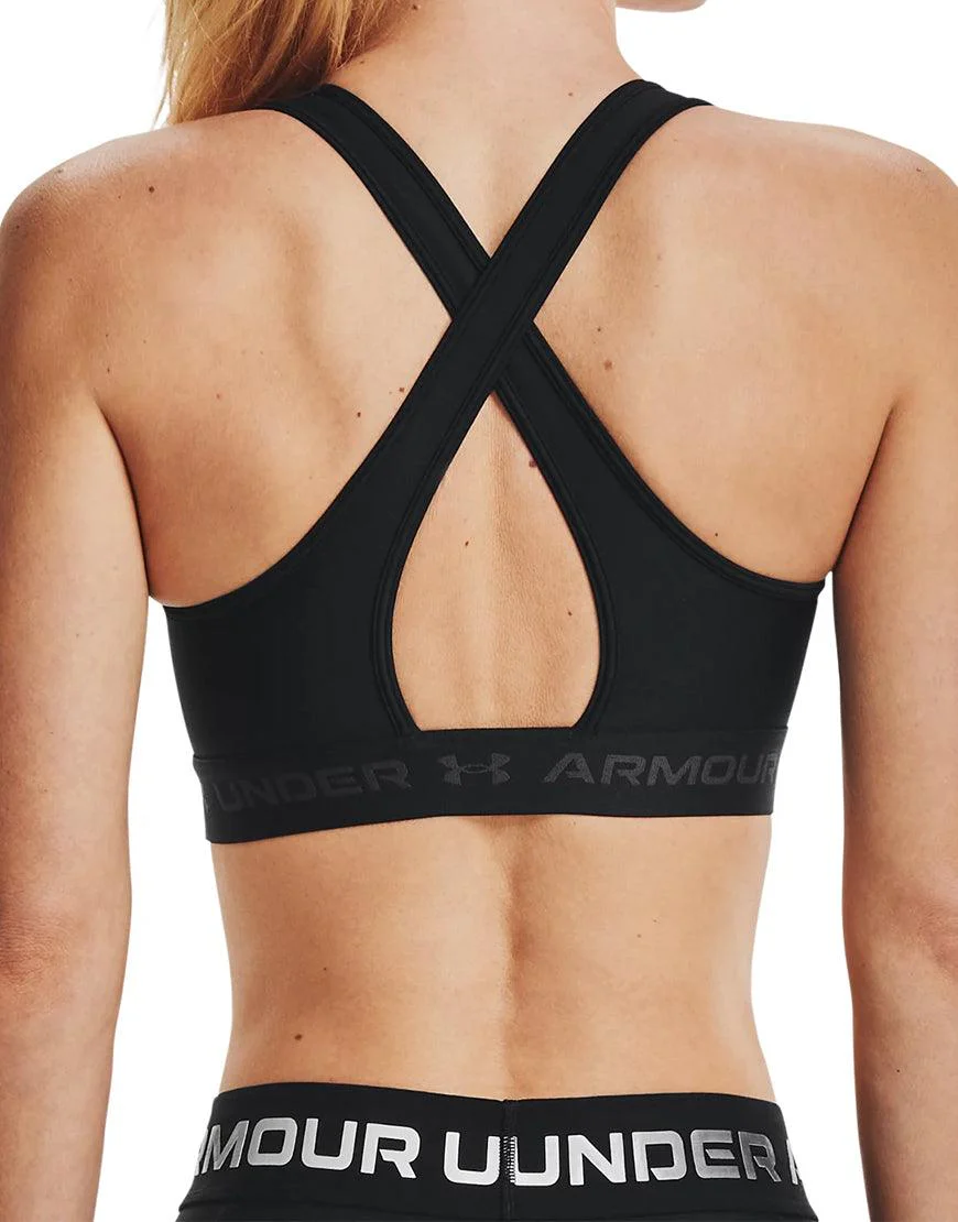 Women's Armour Mid Crossback Sports Bra - Image 2