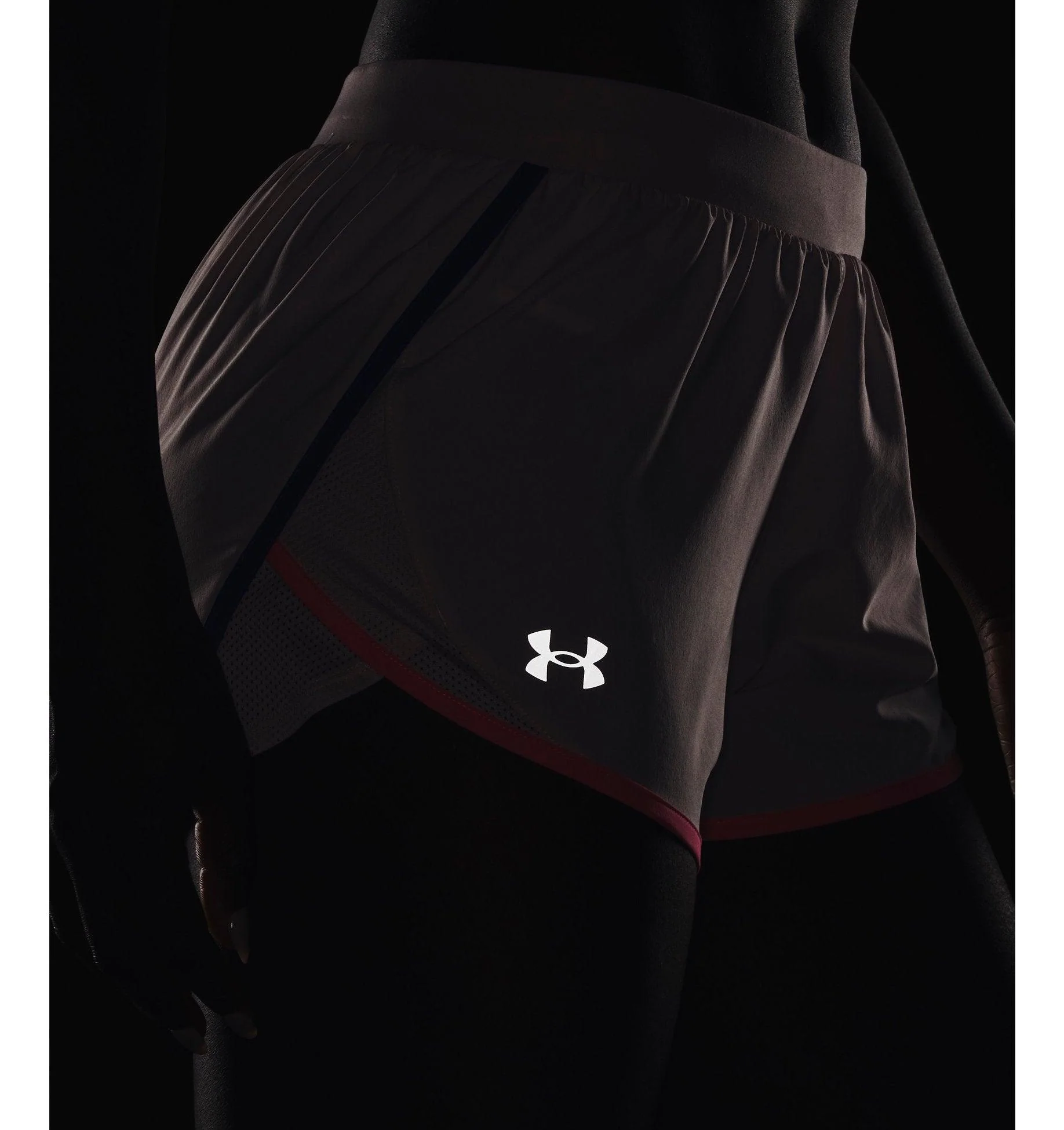 Women's Fly By 2.0 Logo Shorts :Prime Pink - Image 3