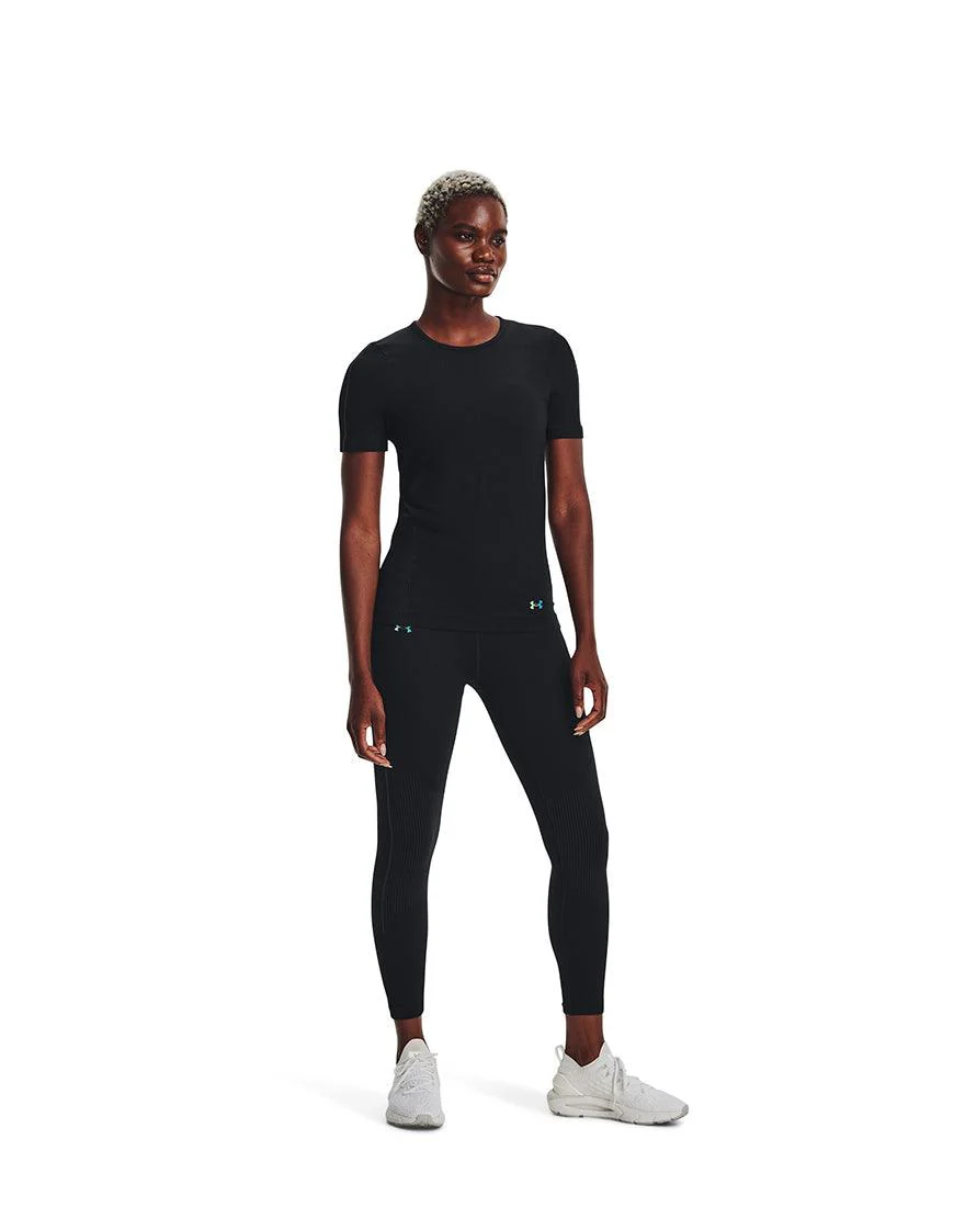 Women's Rush Seamless Ankle Leggings :Black - Image 2
