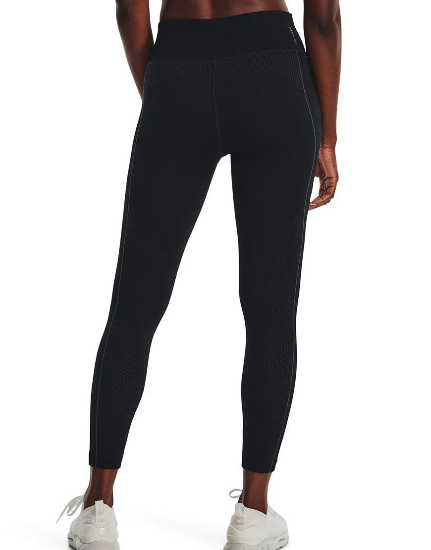 Women's Rush Seamless Ankle Leggings :Black - Image 3