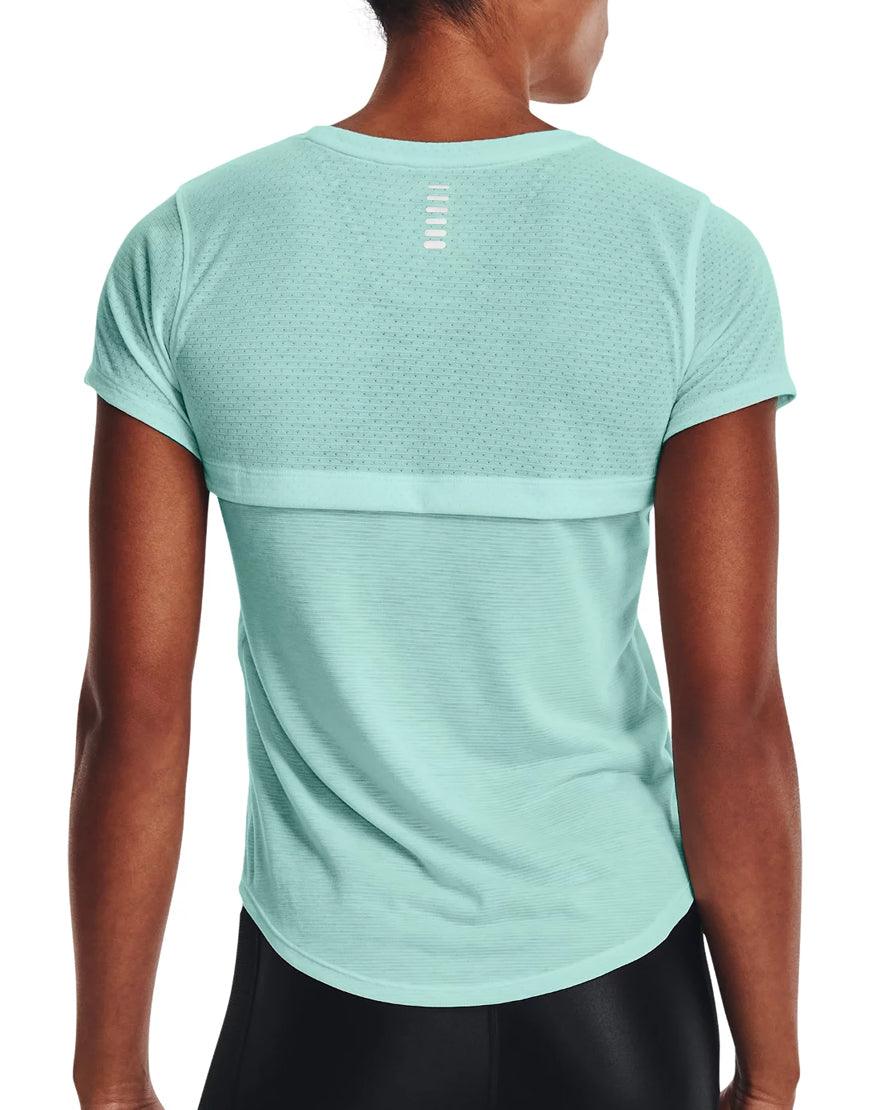 Women's Streaker Run Tee :Aqua Foam - Image 3