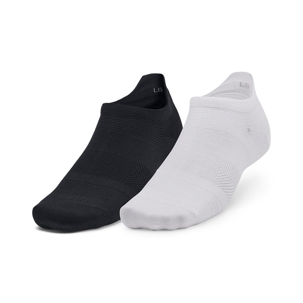 UA ArmourDry Run Lite No Show Tab Socks (2 Pack | 3 Colours)