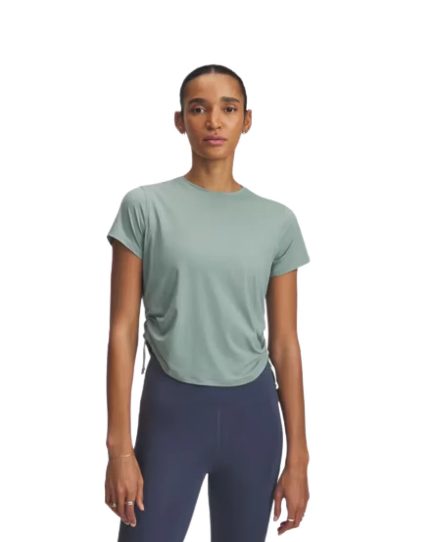 Women's Launch Elite Novelty Short Sleeve Tee :Silica Green | Reflective