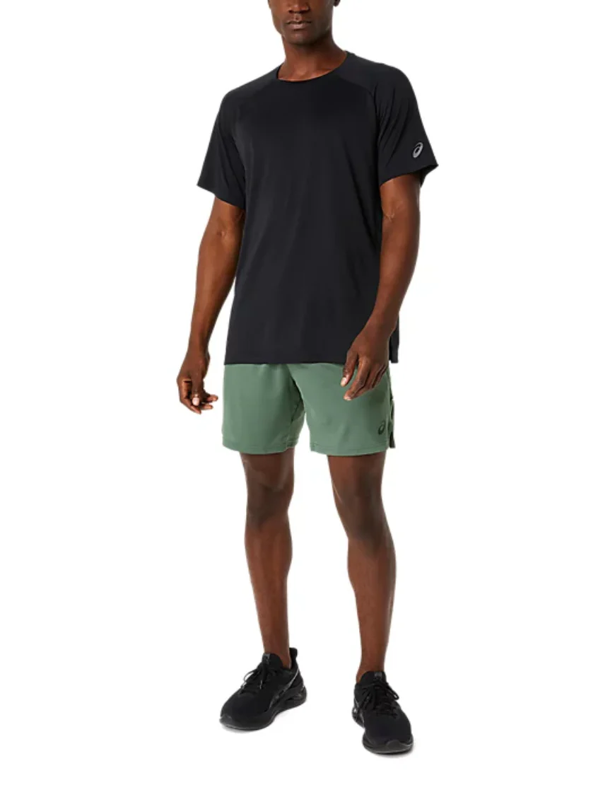 Vented Mesh Knit Short Sleeve Top