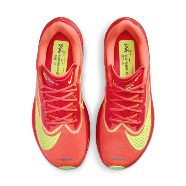 Zoom Fly 6 Women's :Bright Crimson | Lime - Image 3