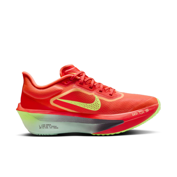 Zoom Fly 6 Women's :Bright Crimson | Lime - Image 4