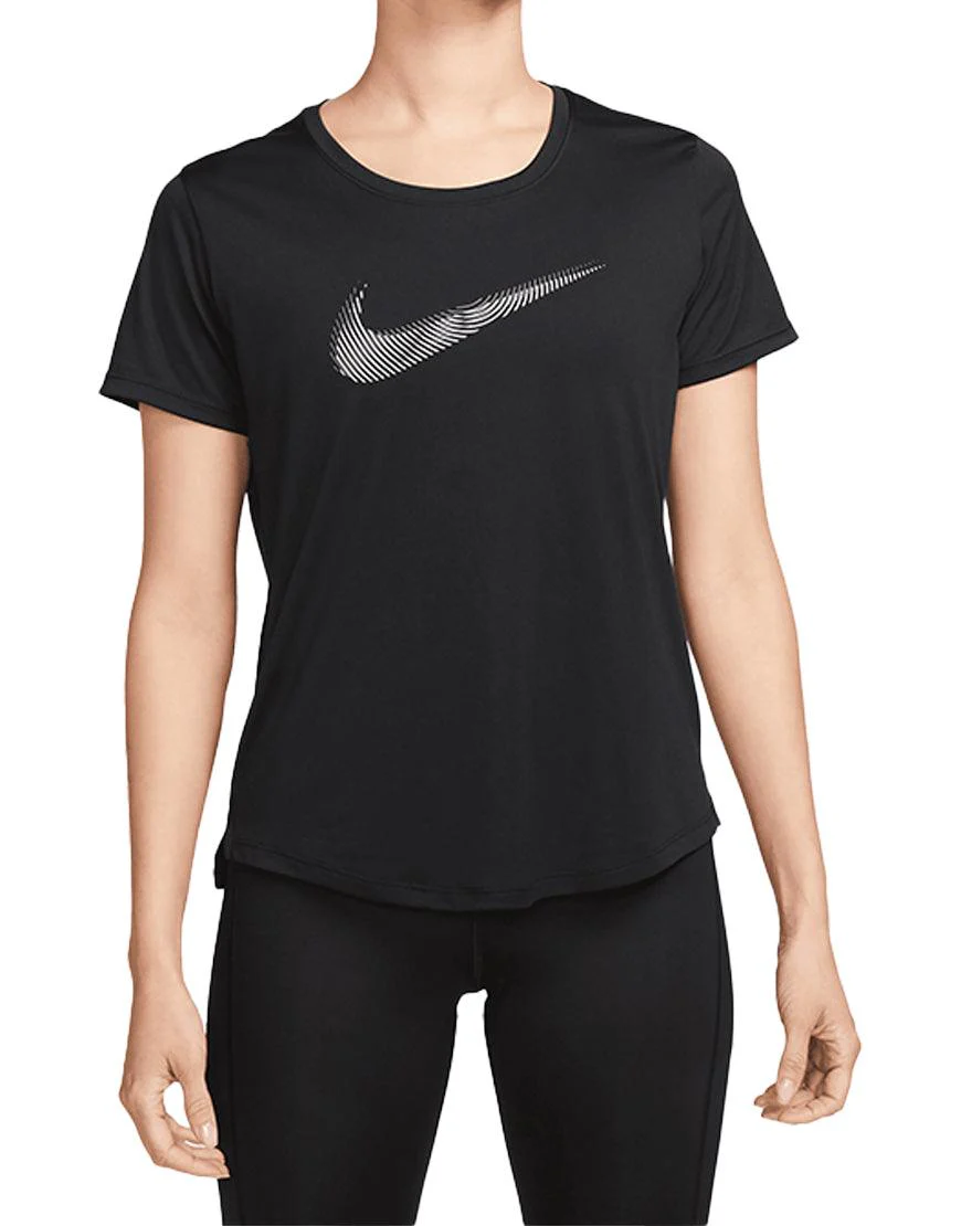 Women's Dri-FIT Swoosh Short-Sleeve Running Top :Black